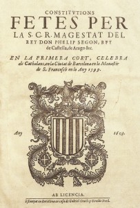 Constitucions-CortsCatalanes-1599