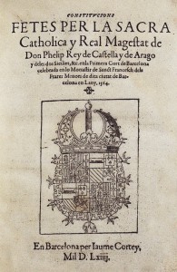 Constitucions-CortsCatalanes-1564